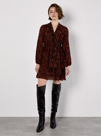 Batik Paisley Mini Dress