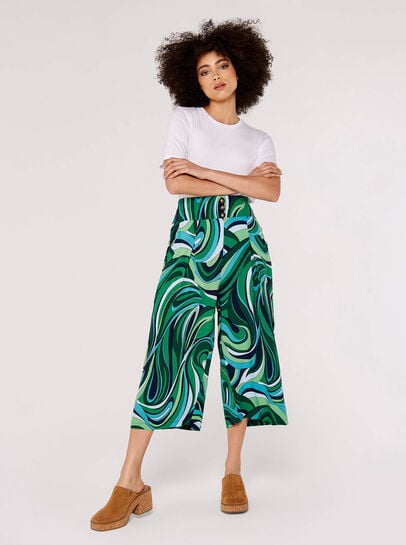 Swirl Print Culotte