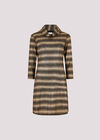 Metallic Stripe Shift Mini Dress, Black, large