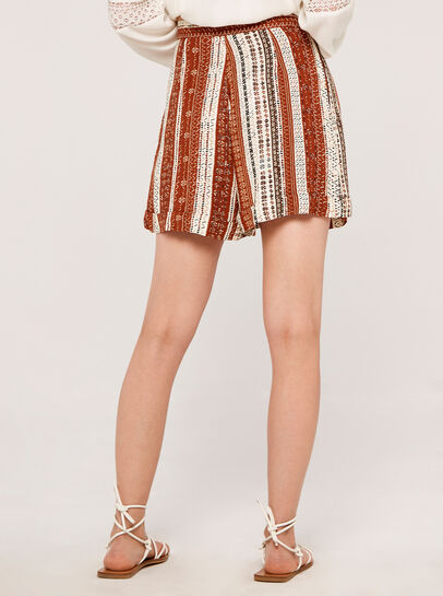 Abstract Striped Shorts