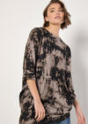 Tie Dye Knit Mini Dress, Stone, large
