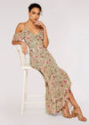 Watercolour Blooms Midi Dress, Mint, large