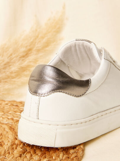 White Leather Trainers