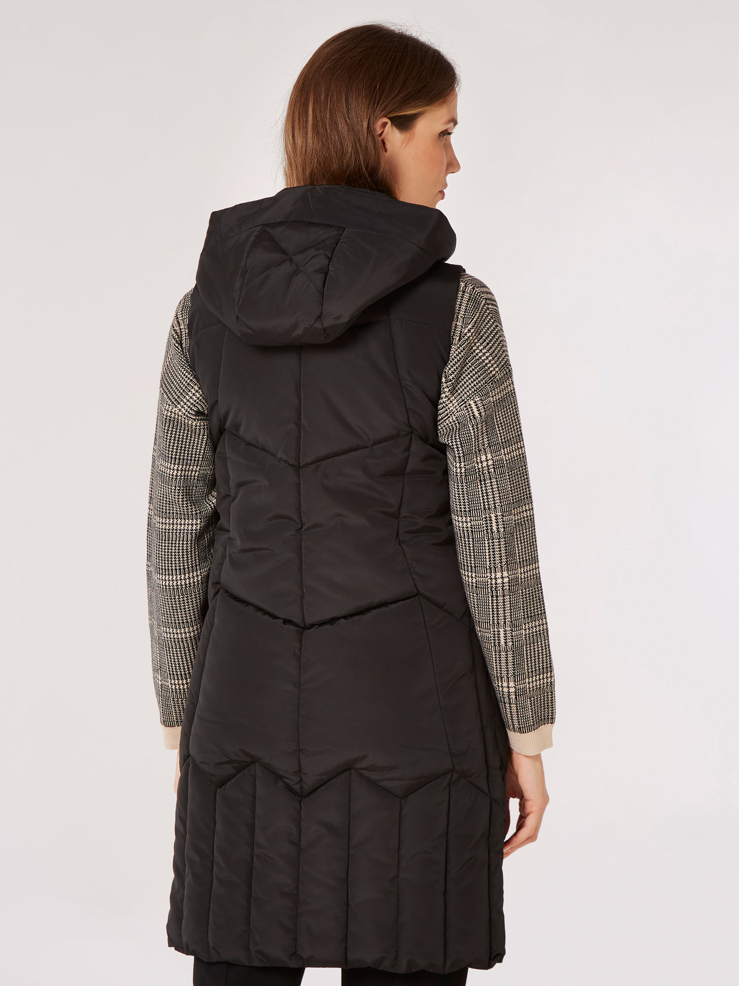 Longline puffer gilet top