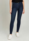 Blue Skinny Biker Look Jeans, Blue, large