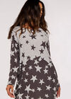 Gradient Stars Knitted Longline Top, Grey, large