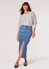 Gem Embellished Batwing Jumper, Grey, large