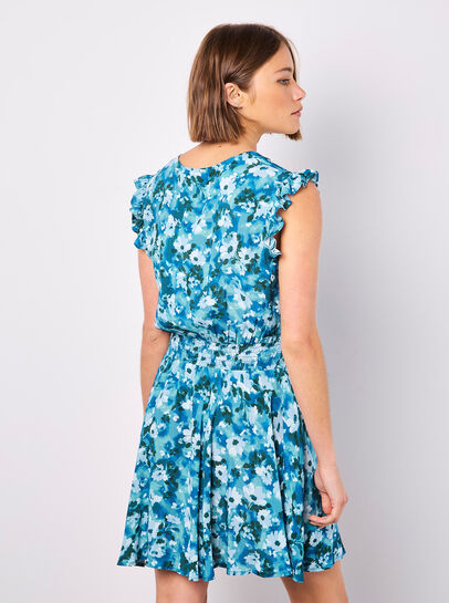 Floral Chiffon Mini Dress