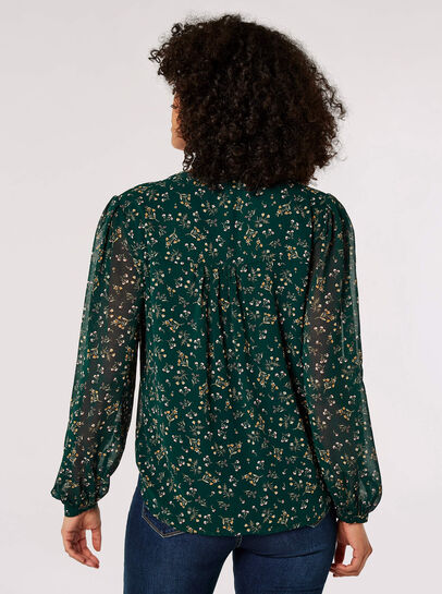 Ditsy Floral Chiffon Blouse