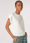 Knitted T-Shirt, White, large