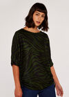 Zebra Top, Khaki, large