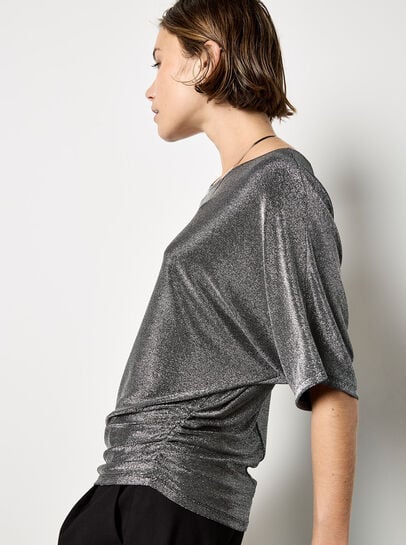 V Back Sparkle Top