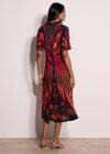 Toucan Tropical Shirt Maxi Dress, Black, large