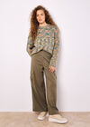 Space Dye Boxy Jumper, Green, large