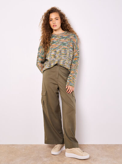 Space Dye Boxy Jumper
