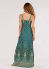 Paisley Ornament Maxi Dress, Teal, large
