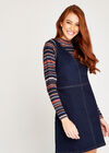 Blue Denim A-Line Shift Dress, Blue, large