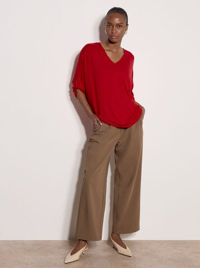 Soft Touch Oversized Batwing Top