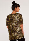 Cheetah Lips T-Shirt, Brown, large