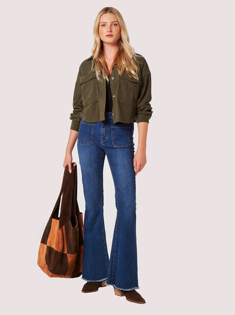 Suede Patchwork Hobo Bag