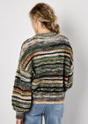 Space Dye Stripe Fluffy Jumper, Green, large