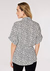 Ikat Dot Shirt, White, large