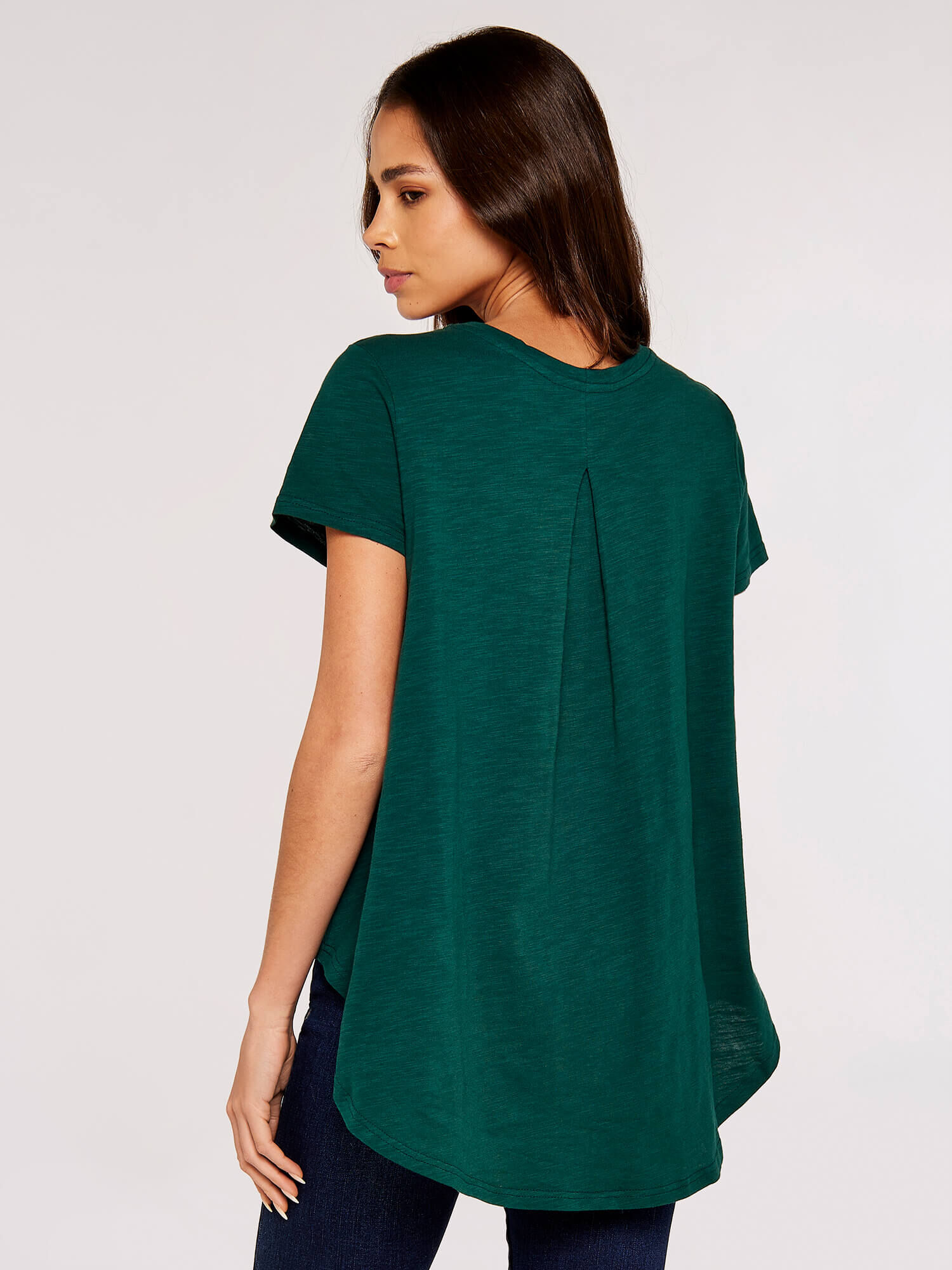 Oversize High Low Top Apricot Clothing