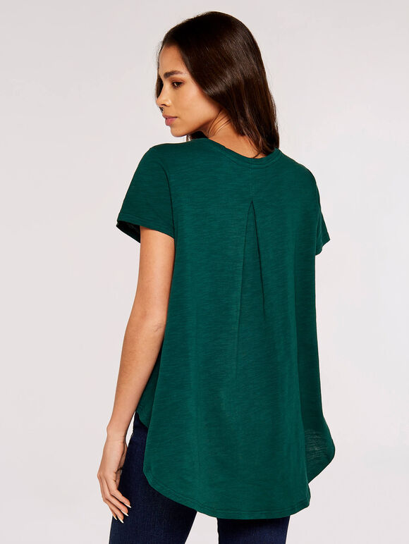 Oversize High-Low Top, Green, large