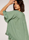 Frill Detail Top, Mint, large