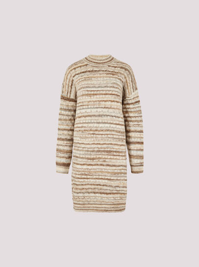 Tonal Stripe Jumper Mini Dress