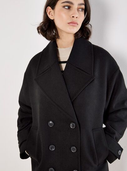 Tailored Double-Breasted Peacoat