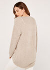 Plaid Front Jumper, Stone, large