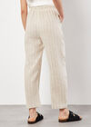 Linen Blend Stripe Joggers, Stone, large