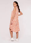 Cheetah Print  Mini Dress, Coral, large