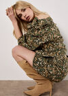 Ikat Denim Mini Skirt, Khaki, large