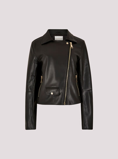 Faux Leather Biker Jacket