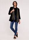 Animal Print Long Scarf, Green, large