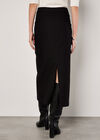 Cotton Cargo Midaxi Skirt, Black, large