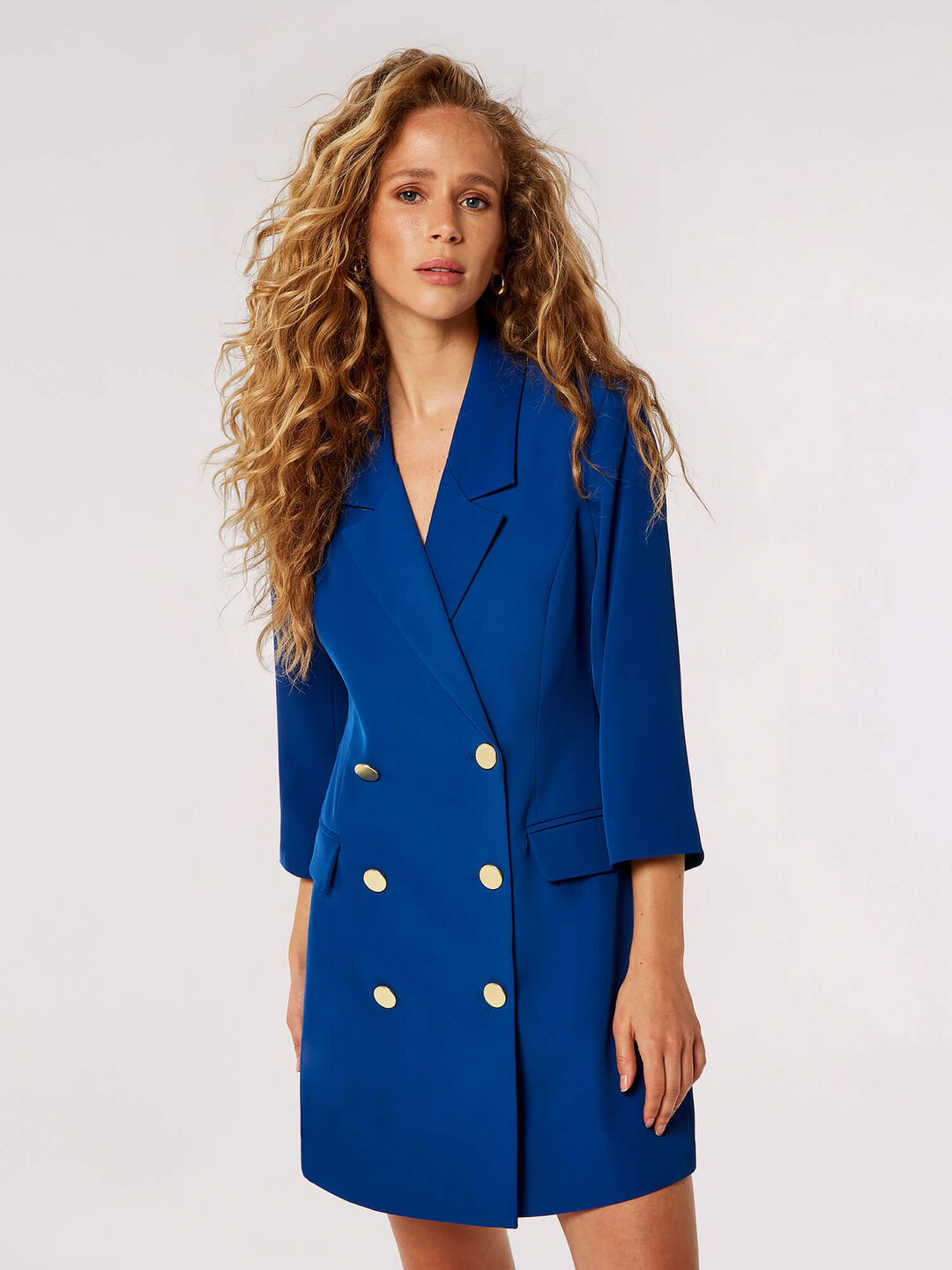 Image of Double-Breasted Blazer Mini Dress