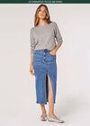 Metallic Sparkle Batwing Jumper, Grey, large