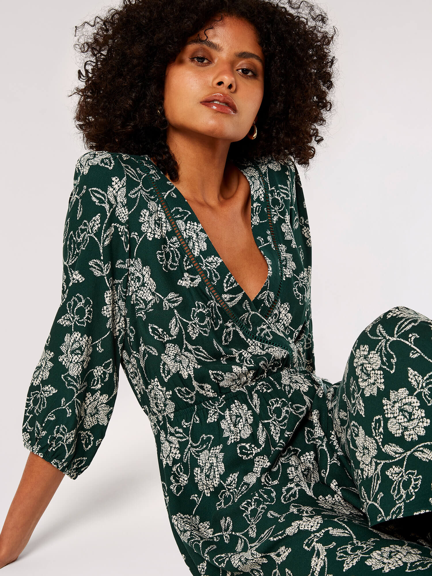 Floral wrap best sale dress