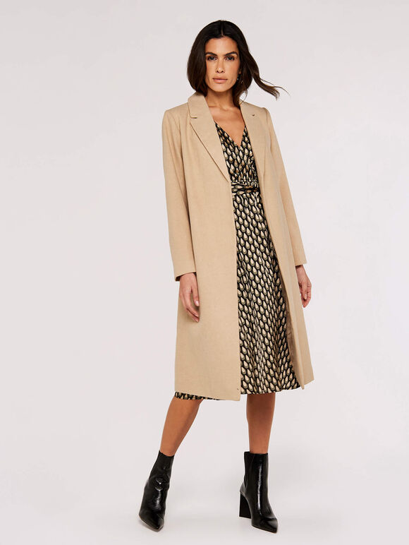 Herringbone Coat, Stone, large