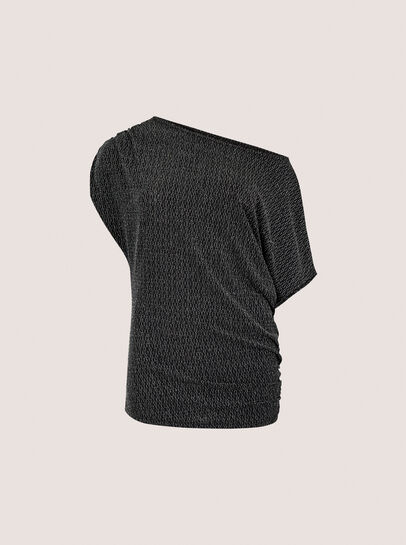 One-Shoulder Asymmetric Sparkle Top