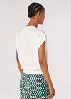 Knitted T-Shirt, White, large