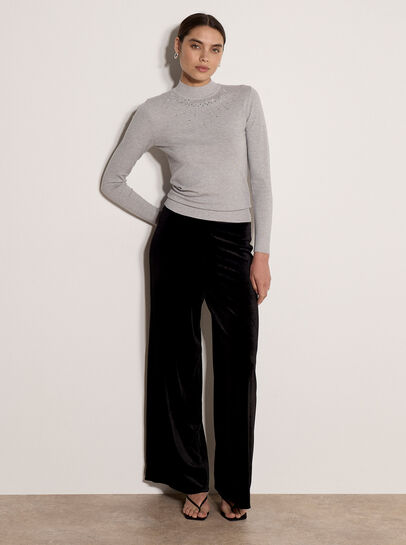 Rhinestone Gem Embellished Jumper