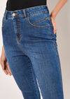 Sara Skinny Fit Capri Jeans, Blue, large