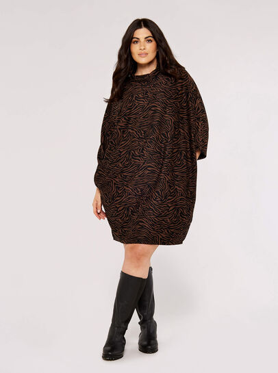 Curve Animal Print Mini Dress