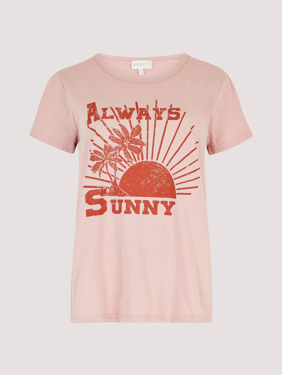 Always Sunny T-shirt, Pink, large
