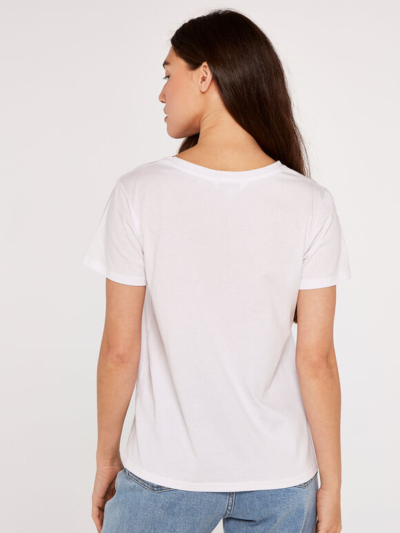 Live For Today T-Shirt, White, large