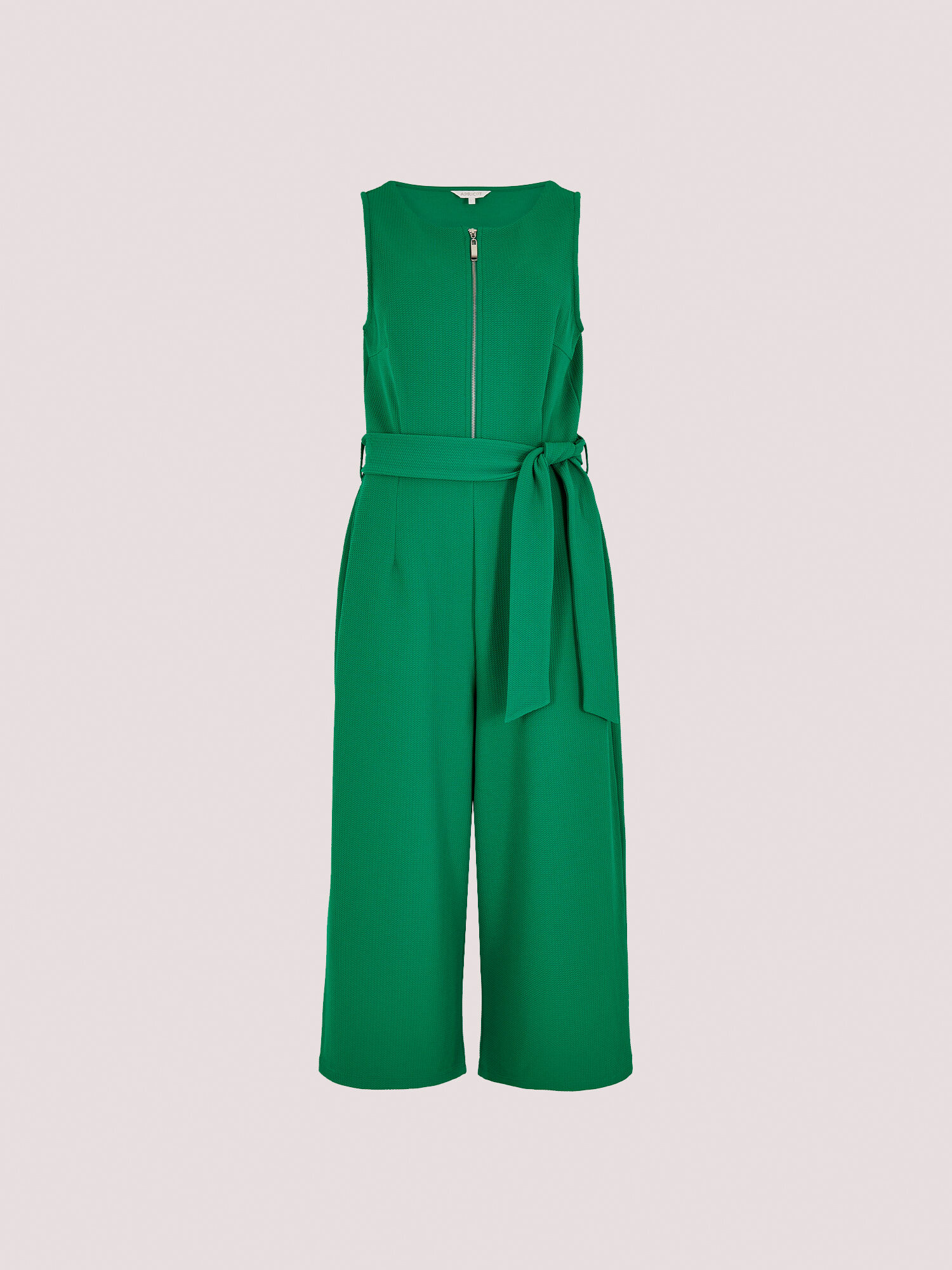 Green zip top up jumpsuit